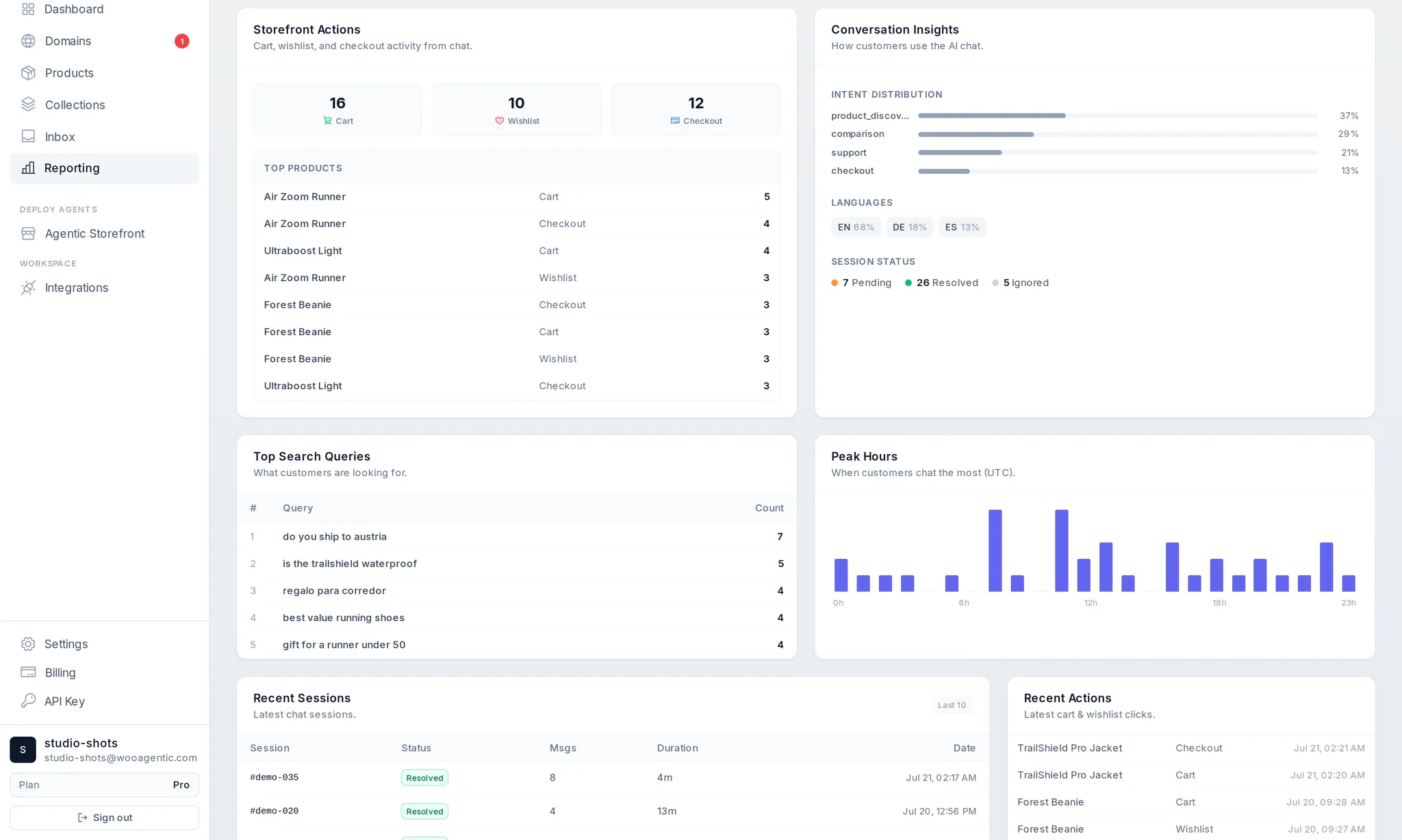 Actual AgenticCart product screenshot