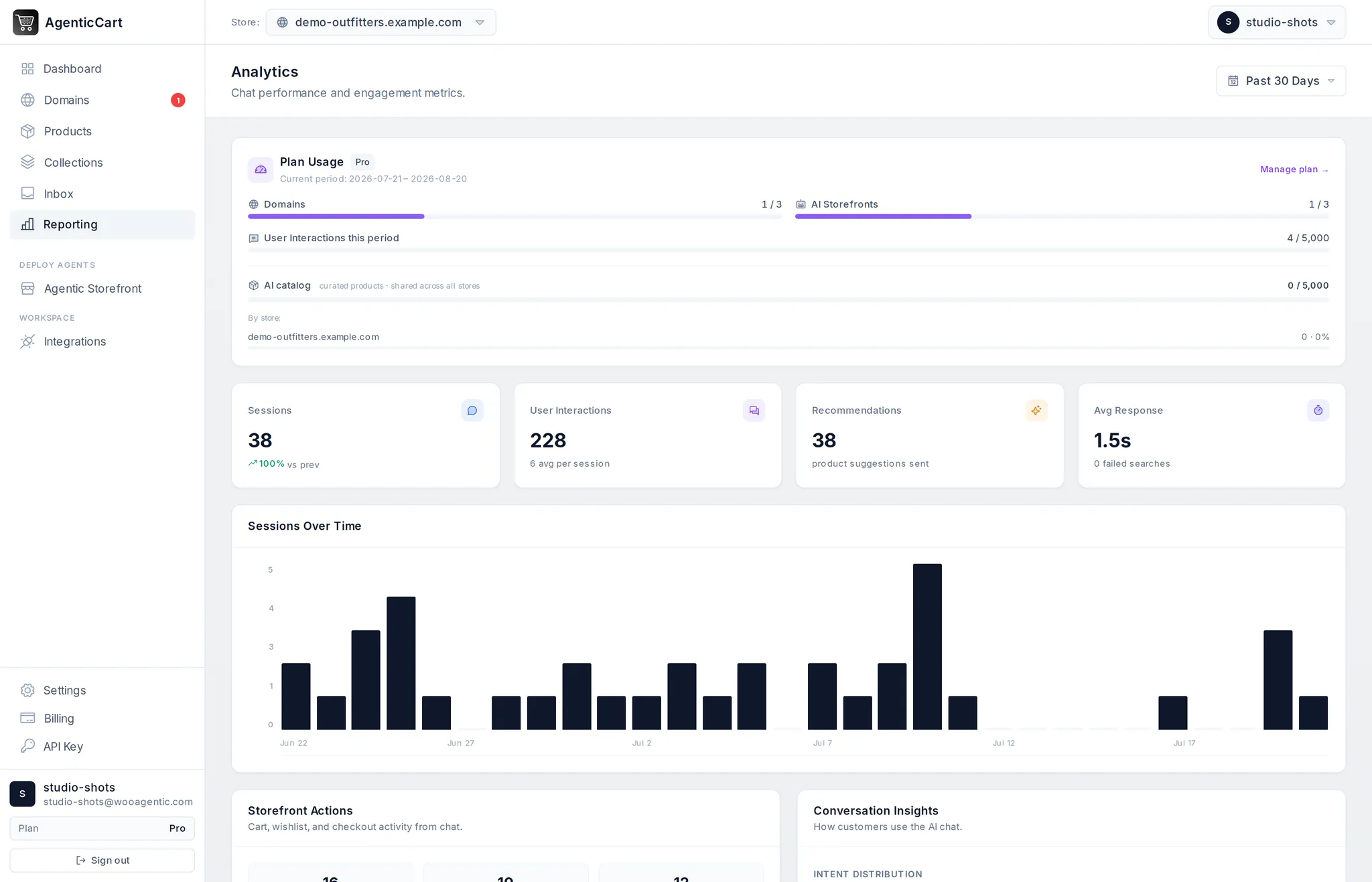 Actual AgenticCart product screenshot
